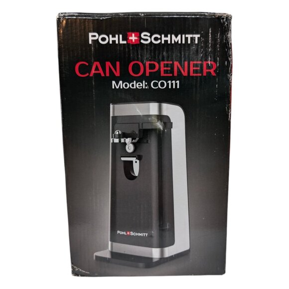 Pohl Schmitt Electric Can Opener CO111 Knife Sharpener Bottle Opener Black - Picture 12 of 15